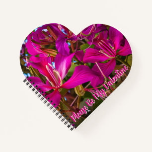 Custom "Orchid Tree" Spiral Notebook