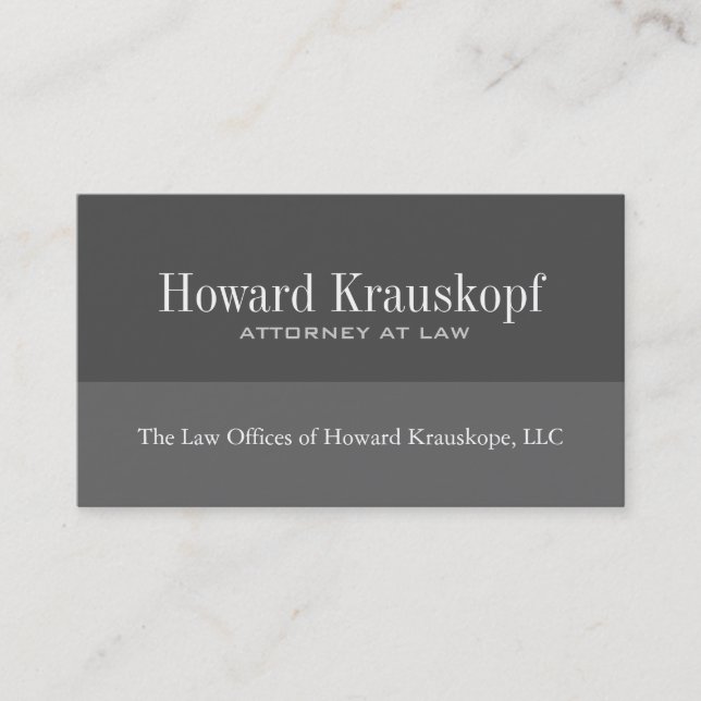 Custom Order - Attorney Business Cards (Front)