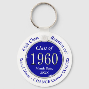 Custom Order Class of 1954 Class  Reunion Gifts Key Ring