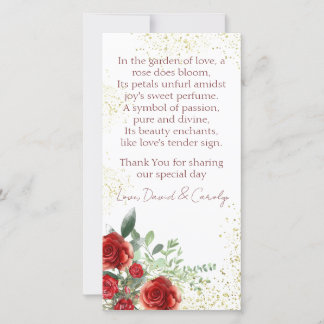 Custom Order Event and Thank You Card