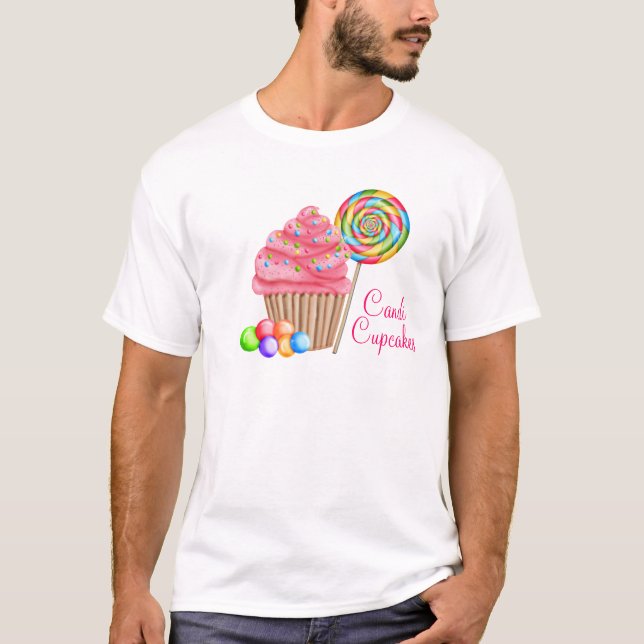 Custom Order For Candace- Candi Cupcakes T-Shirt (Front)