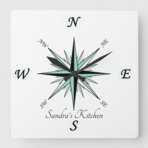 Custom Order for Customer Wind Rose Design Clock