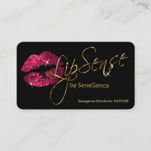 Custom Order - Hot Pink Glitter and Gold 2 Business Card