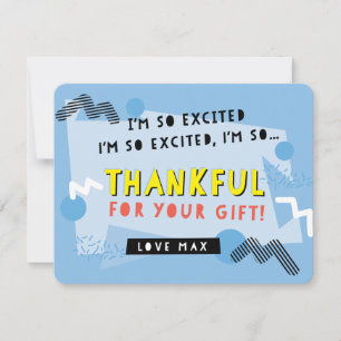 CUSTOM ORDER thank you saved by the bell Card