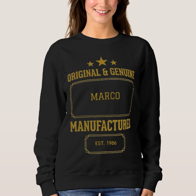 Custom Original & Genuine Birthday Sweatshirt (Front)