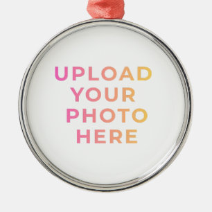 Custom Ornament   Photo, Name & Family Keepsake