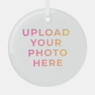 Custom Ornament Photo, Name & Family Keepsake