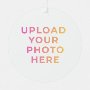 Custom Ornament   Photo, Name & Family Keepsake
