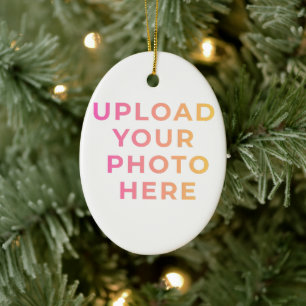 Custom Ornament   Photo, Name & Family Keepsake