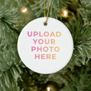 Custom Ornament   Photo, Name & Family Keepsake