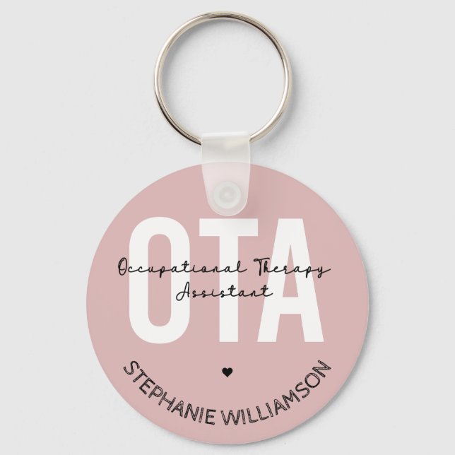 Custom OTA Occupational Therapy Assistant Gifts Key Ring (Front)