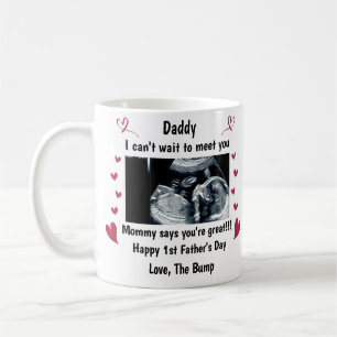 Custom Our First Father's Day Gift For Daddy to be Coffee Mug