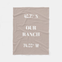 Custom Our Ranch Coordinates