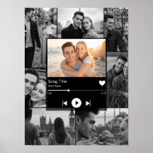 Custom Our Song Music Memory Couple Photo Collage