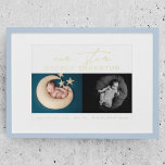 CUSTOM Our Star | New BaBy TWO PHOTO GOLD Foil Prints<br><div class="desc">CUSTOM Our Star | New BaBy TWO PHOTO GOLD Foil Prints</div>