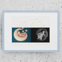 CUSTOM Our Star | New BaBy TWO PHOTO GOLD
