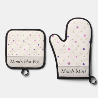 Custom Oven Mitt And Pot Holder Set – Kitchen Gift