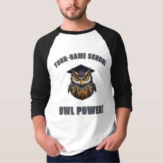 CUSTOM Owls Mascot | School Spirit College Team T-Shirt