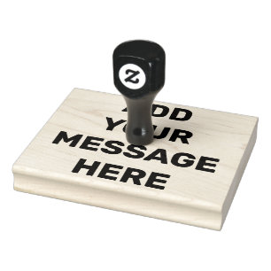 CUSTOM Own Personalised Message Small Business Sel Rubber Stamp