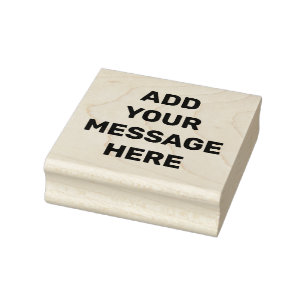 CUSTOM Own Personalised Message Small Business Sel Rubber Stamp