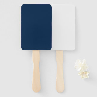 Custom Oxford Blue & White Event Fans