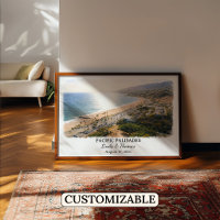 Custom Pacific Palisades Wall Art, California