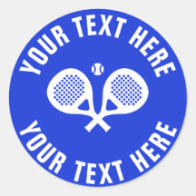 Custom padel tennis stickers