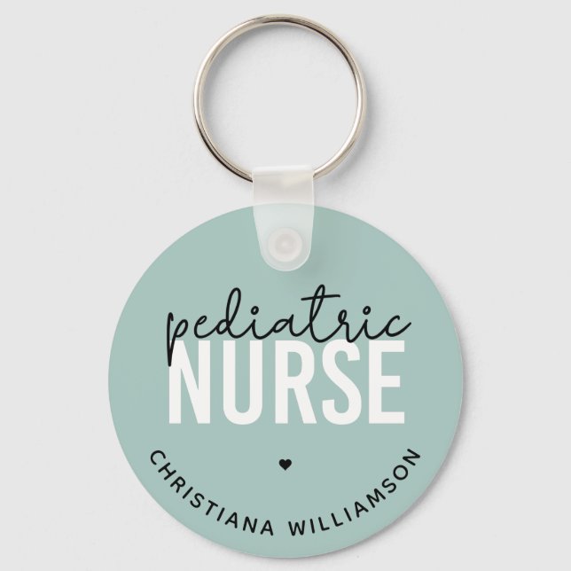 Custom Paediatrics Nurse Peds Nurse Appreciation Key Ring (Front)