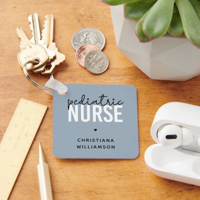 Custom Paediatrics Nurse Peds Nurse Appreciation Key Ring (Desk)
