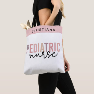 Custom Paediatrics Nurse PEDS Nurse Paediatrics Nu Tote Bag