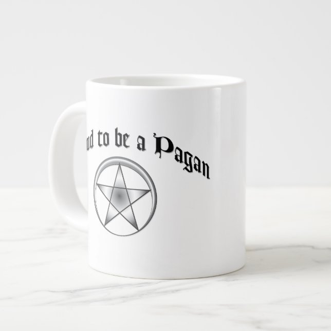 Custom Pagan Pride Jumbo Mug (Front Left)