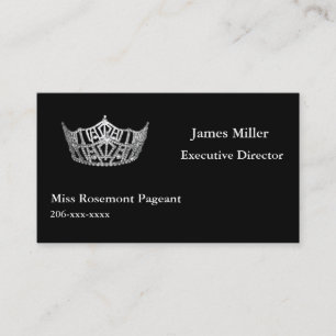 Custom Pageant Business Card Template