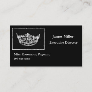 Custom Pageant Business Card Template