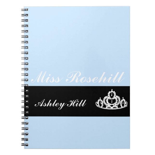 Custom Pageant Crown Notebook (Front)