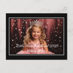 Custom Pageant Crown Postcard