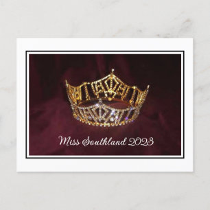 Custom Pageant Crown Postcard