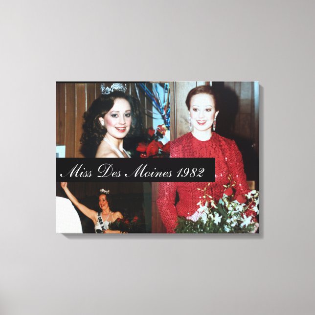 Custom Pageant Portrait Canvas Print (Front)