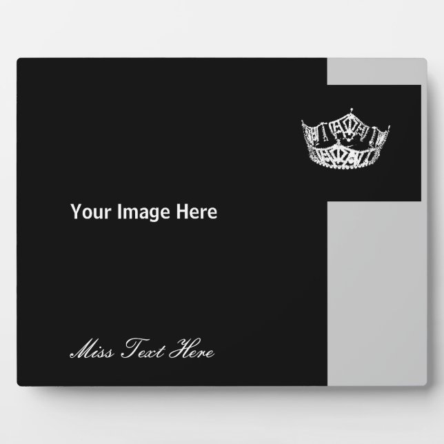 Custom Pageant Royalty Photo Plaque (Front)