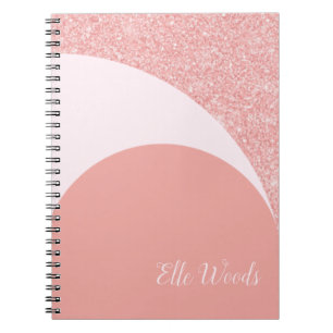 Custom Pageant Workbook - Rose Gold Glitz Notebook