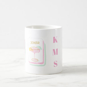 Custom Palm Beach Mahjong Monogram Coffee Mug