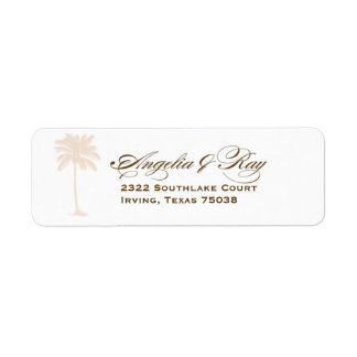 Custom Palm Tree Wedding Logo