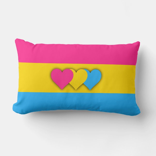 Custom Pansexuality flag pillow (Front)