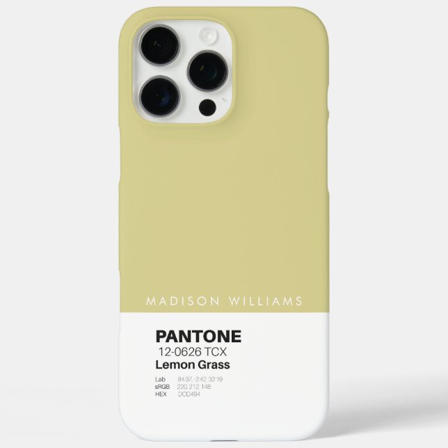 Custom Pantone Personalised Name Colour Block  Case-Mate iPhone Case (Back)