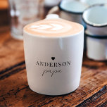 Custom Papa | Personalised New Grandpa Gift Espresso Cup<br><div class="desc">Start Papa’s morning with love and espresso! This charming personalised espresso cup features a custom name (like Anderson) and the word papa in a stylish handwritten script,  paired with a subtle heart.</div>