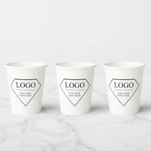 Custom Paper Cups With Lids Coffee Add Logo