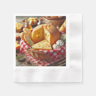 Custom Paper napkin Bread and Cheese
