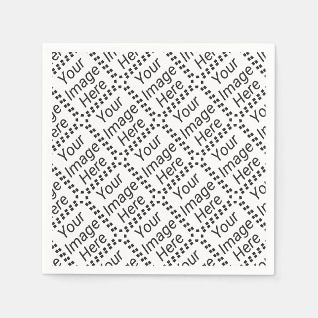 Custom Paper Napkin - Standard White (Tiled) (Front)