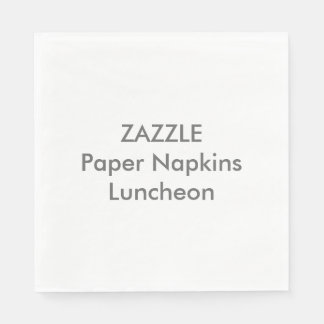 Custom Paper Napkins WHITE COCKTAIL
