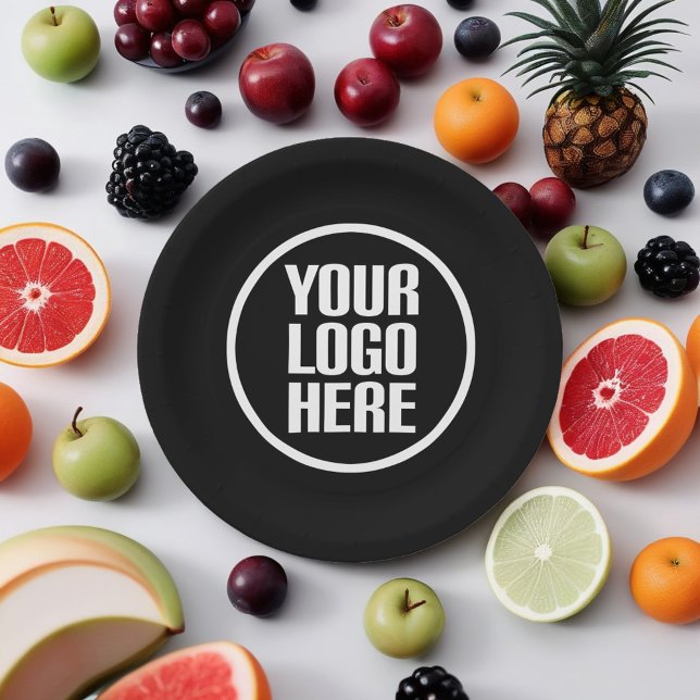 Custom paper plates your logo here party supplies  (Creator Uploaded)