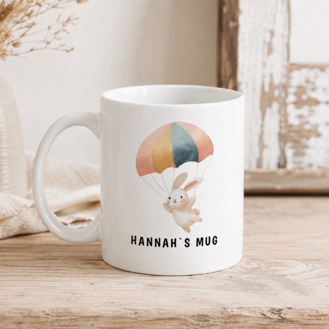 Custom Parachute Bunny Mug with Name (Custom Parachute Bunny Mug with Name)